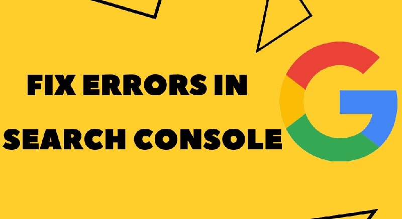 تصویر نوشتاری fix errrors in search console