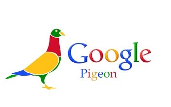 تصویر لوگو و نوشتاری google pigeon
