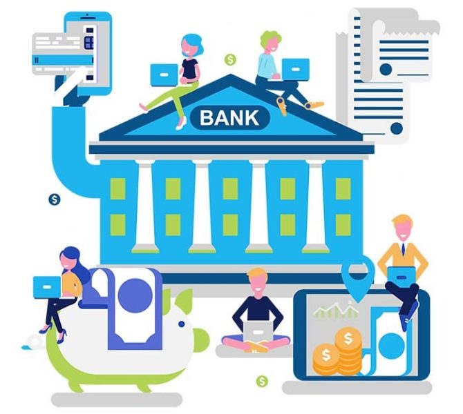 تصویری از طراحی سایت بانک