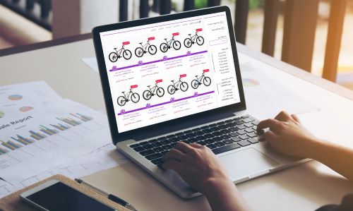 تصویری از سایت دوچرخه فروشی